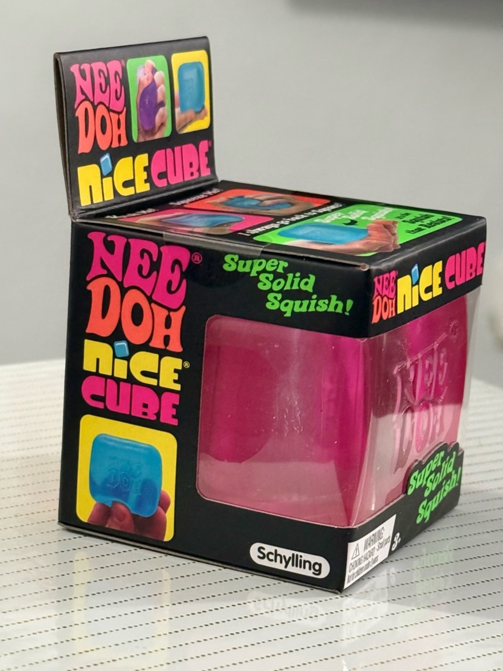 🔥 VIRAL NeeDoh Nice Cube Hot Pink NIB Super Solid Squish IN HAND ~ SHIPS FAST! 🔥